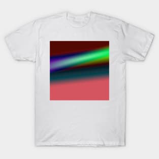 blue green red yellow texture art T-Shirt